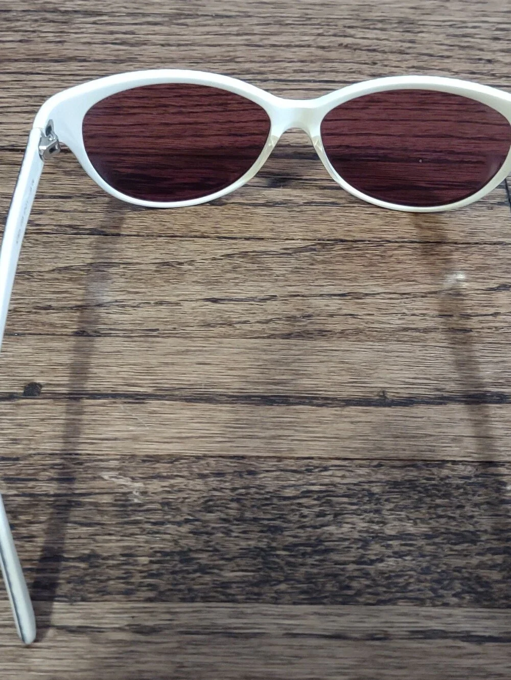 Ann Taylor Womens Cat Eye Sunglasses White Leopard Print Trim‎ AT505 C03